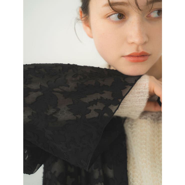 スリーブデザインジャカードワンピース | Ungrid | 詳細画像11 