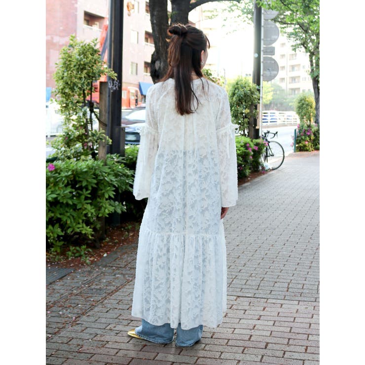 スリーブデザインジャカードワンピース | Ungrid | 詳細画像15 