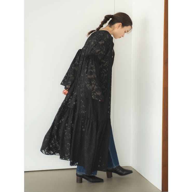 スリーブデザインジャカードワンピース | Ungrid | 詳細画像7 