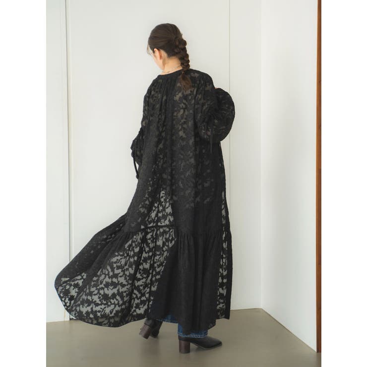 スリーブデザインジャカードワンピース | Ungrid | 詳細画像8 