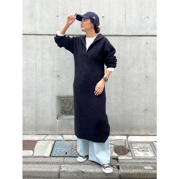 【WEB限定】ハイネックジップニットワンピース | Ungrid | 詳細画像25 