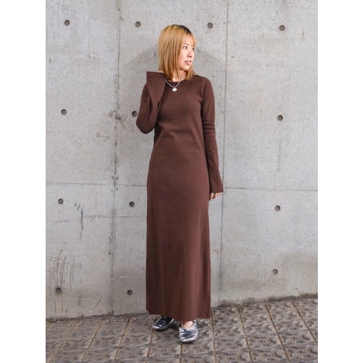 【WEB限定】フレアスリーブテレコフィットワンピース | Ungrid | 詳細画像12 