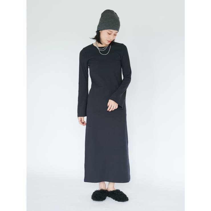 【WEB限定】フレアスリーブテレコフィットワンピース | Ungrid | 詳細画像3 