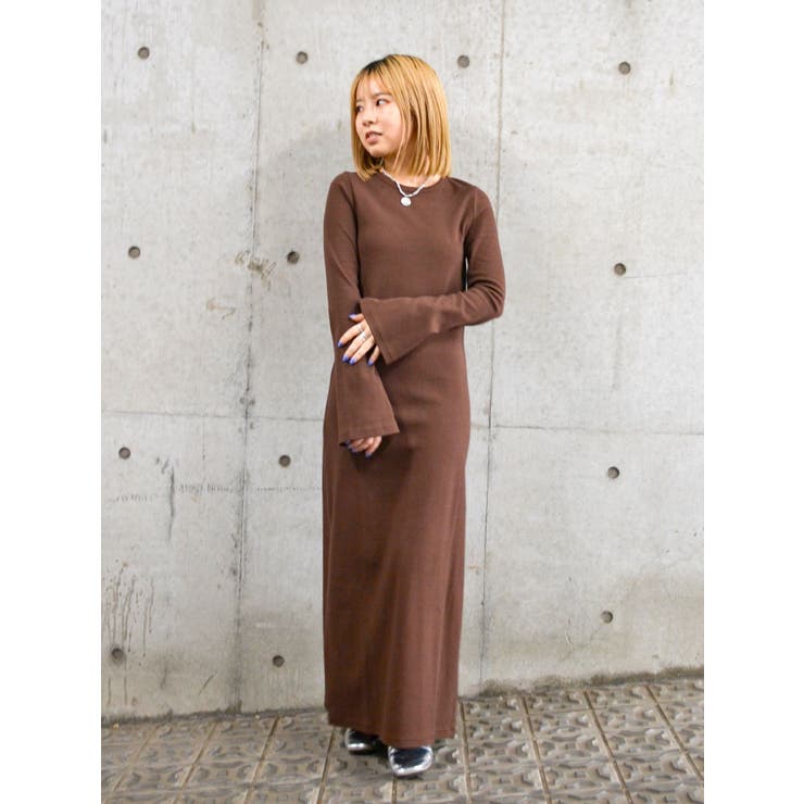 【WEB限定】フレアスリーブテレコフィットワンピース | Ungrid | 詳細画像31 