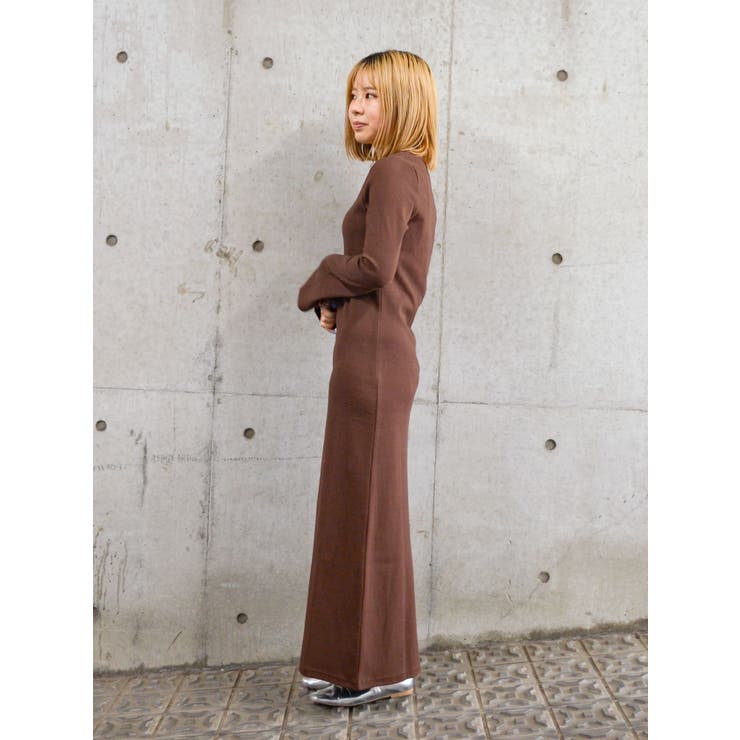 【WEB限定】フレアスリーブテレコフィットワンピース | Ungrid | 詳細画像32 