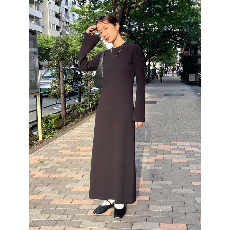 【WEB限定】フレアスリーブテレコフィットワンピース | Ungrid | 詳細画像40 