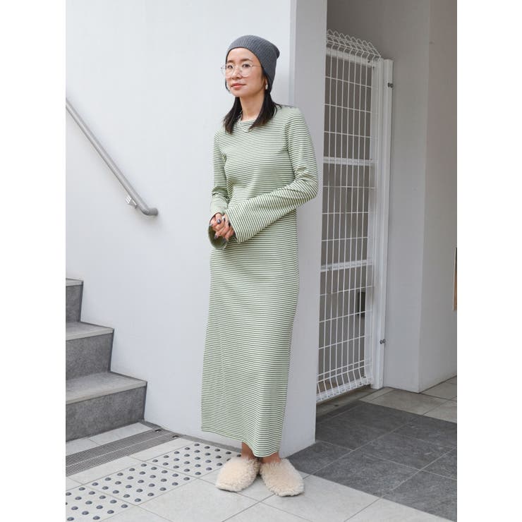 ミックス | 【WEB限定】フレアスリーブテレコフィットワンピース | Ungrid