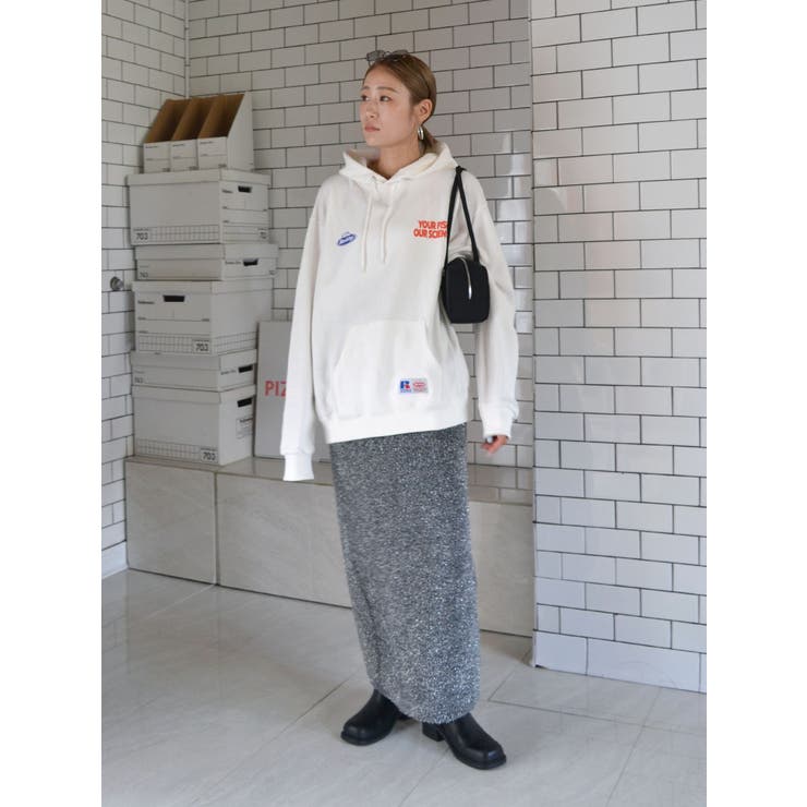 ラメニットアイラインスカート | Ungrid | 詳細画像13 