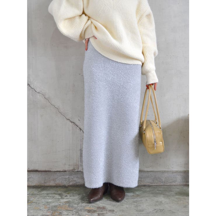 ラメニットアイラインスカート | Ungrid | 詳細画像15 