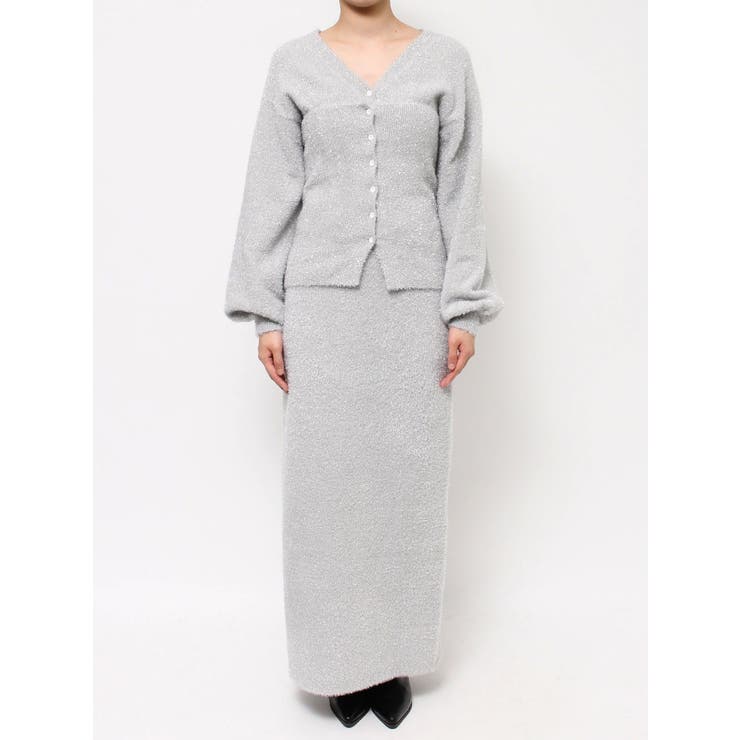 ラメニットアイラインスカート | Ungrid | 詳細画像35 