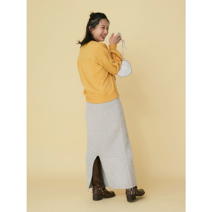 ラメニットアイラインスカート | Ungrid | 詳細画像8 