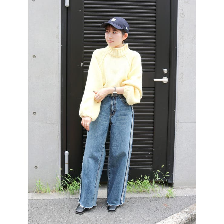 サイドカットオフストレートデニム[品番：MKSW0060538]｜Ungrid