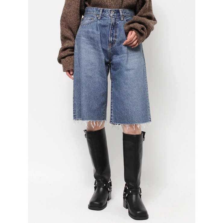 タックデザインハーフデニム[品番：MKSW0059971]｜Ungrid（アン