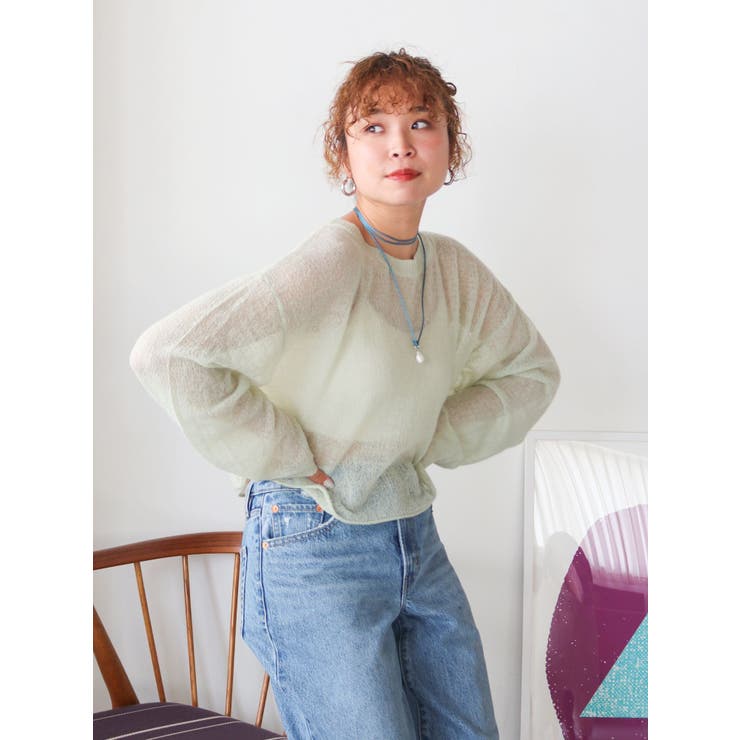 モヘヤ混シアーニット[品番：MKSW0058973]｜Ungrid（アングリット）の