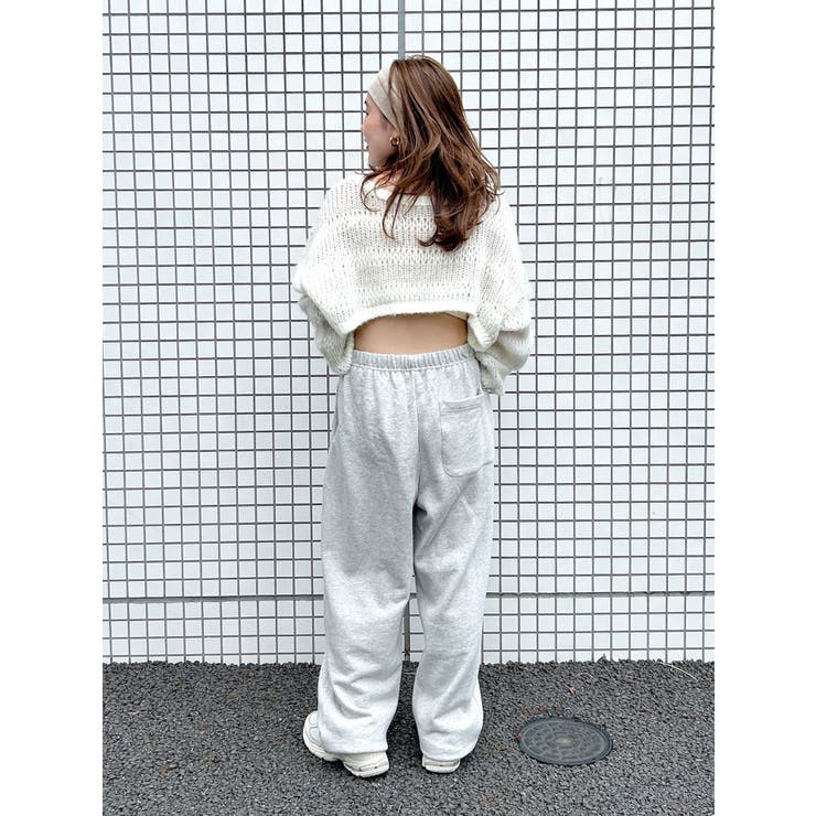 透かし編みボーダーショートニット | Ungrid | 詳細画像19 