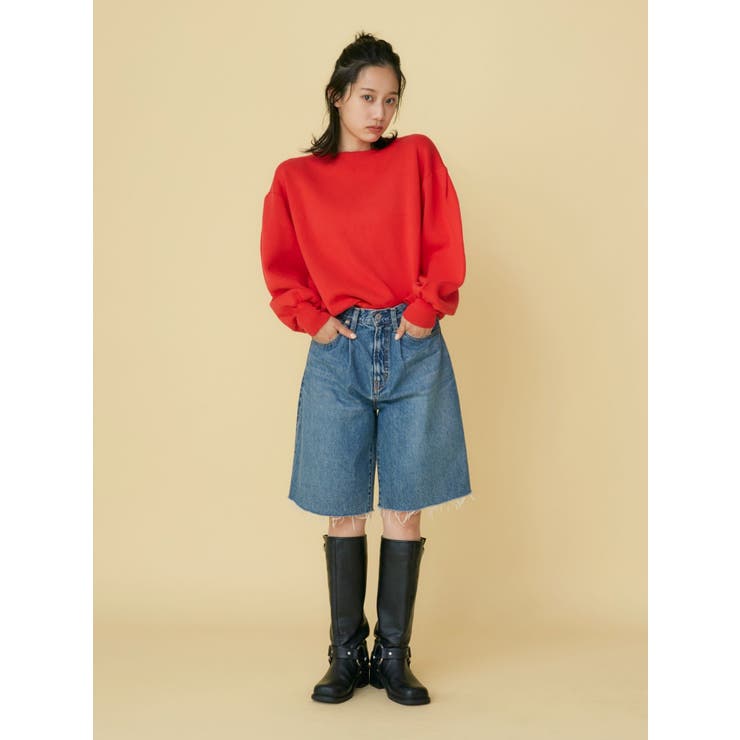 【WEB限定】スリーブタックスウェットライクルーズニット | Ungrid | 詳細画像12 