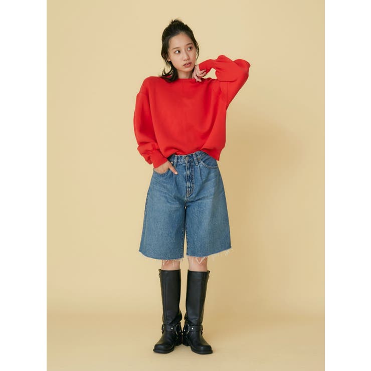 【WEB限定】スリーブタックスウェットライクルーズニット | Ungrid | 詳細画像13 