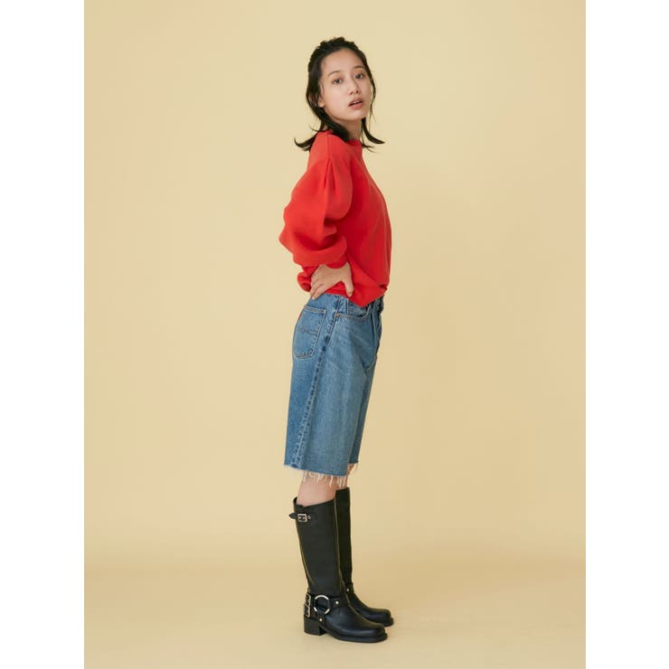 【WEB限定】スリーブタックスウェットライクルーズニット | Ungrid | 詳細画像14 