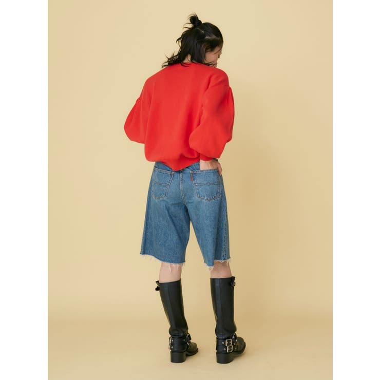 【WEB限定】スリーブタックスウェットライクルーズニット | Ungrid | 詳細画像15 