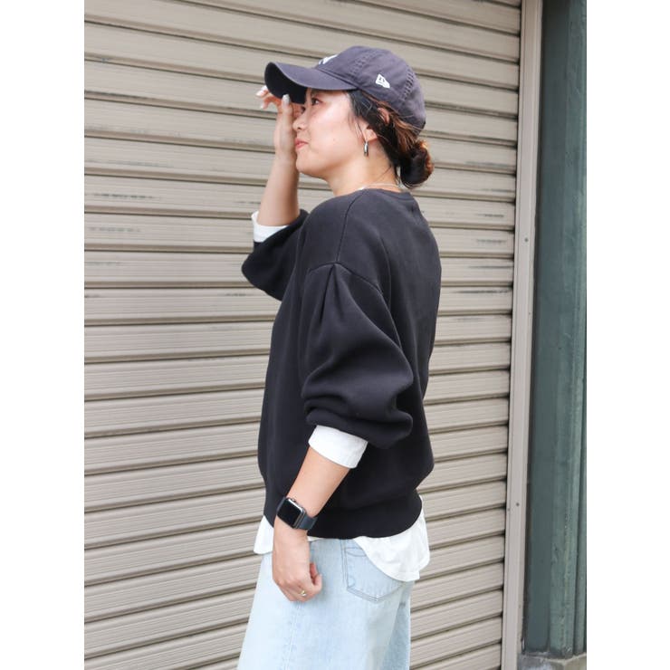 【WEB限定】スリーブタックスウェットライクルーズニット | Ungrid | 詳細画像25 