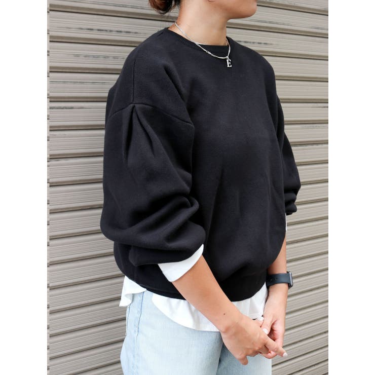 【WEB限定】スリーブタックスウェットライクルーズニット | Ungrid | 詳細画像28 