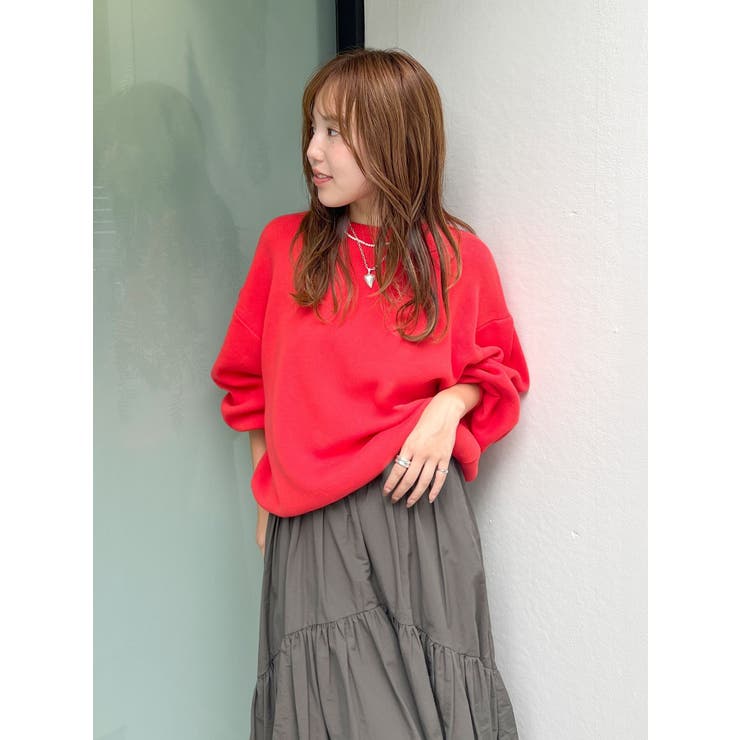 【WEB限定】スリーブタックスウェットライクルーズニット | Ungrid | 詳細画像29 