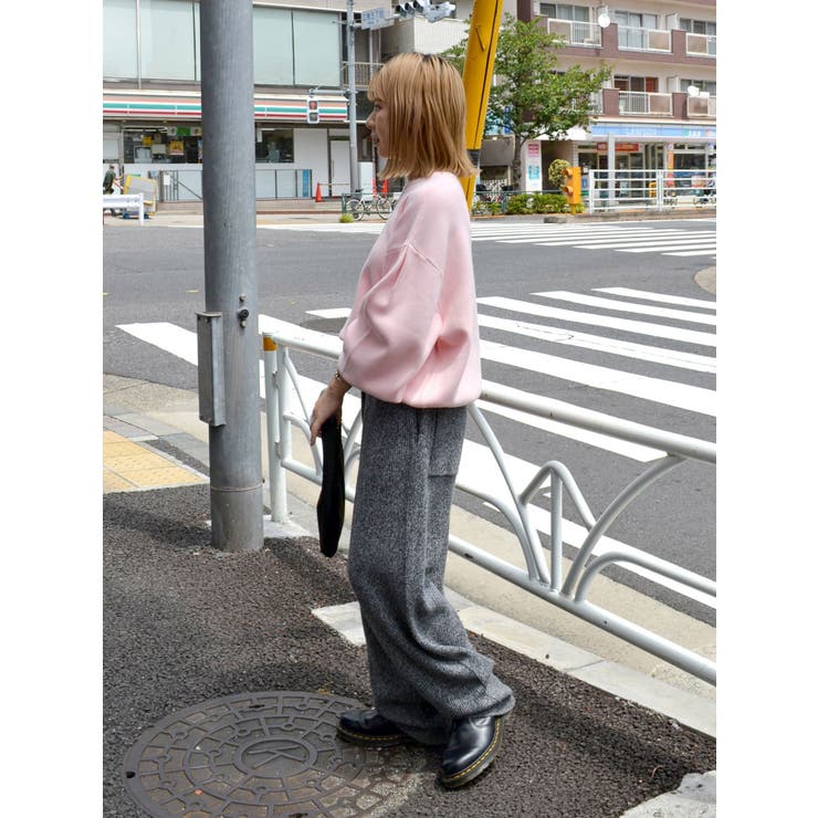 【WEB限定】スリーブタックスウェットライクルーズニット | Ungrid | 詳細画像39 