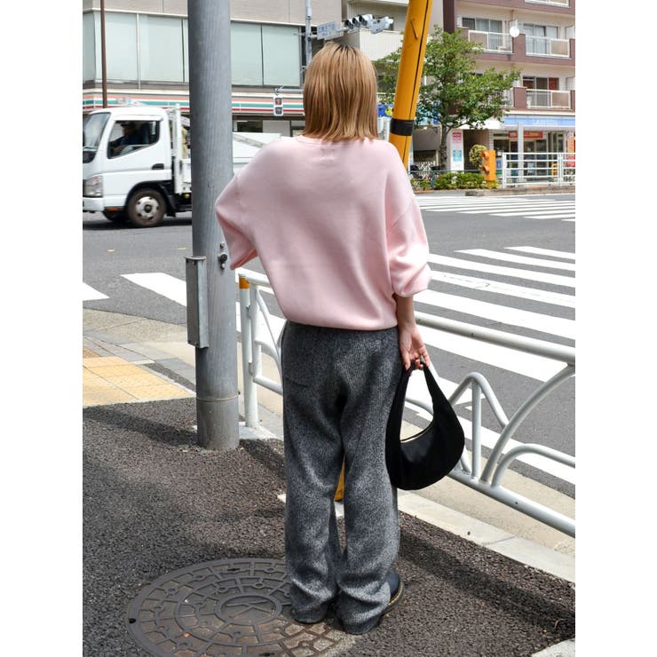 【WEB限定】スリーブタックスウェットライクルーズニット | Ungrid | 詳細画像40 