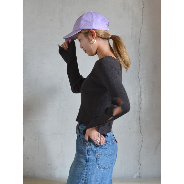 【WEB限定】スリーブデザインリボンニット | Ungrid | 詳細画像10 