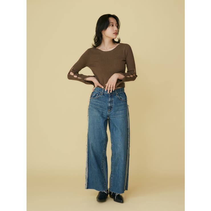 【WEB限定】スリーブデザインリボンニット | Ungrid | 詳細画像8 