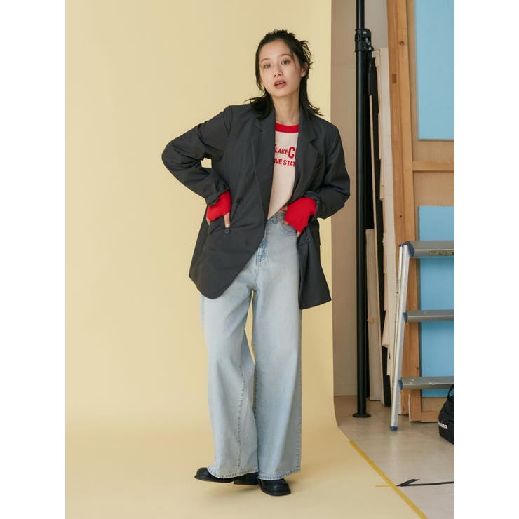 【WEB限定】ラグランロゴショートニット | Ungrid | 詳細画像11 