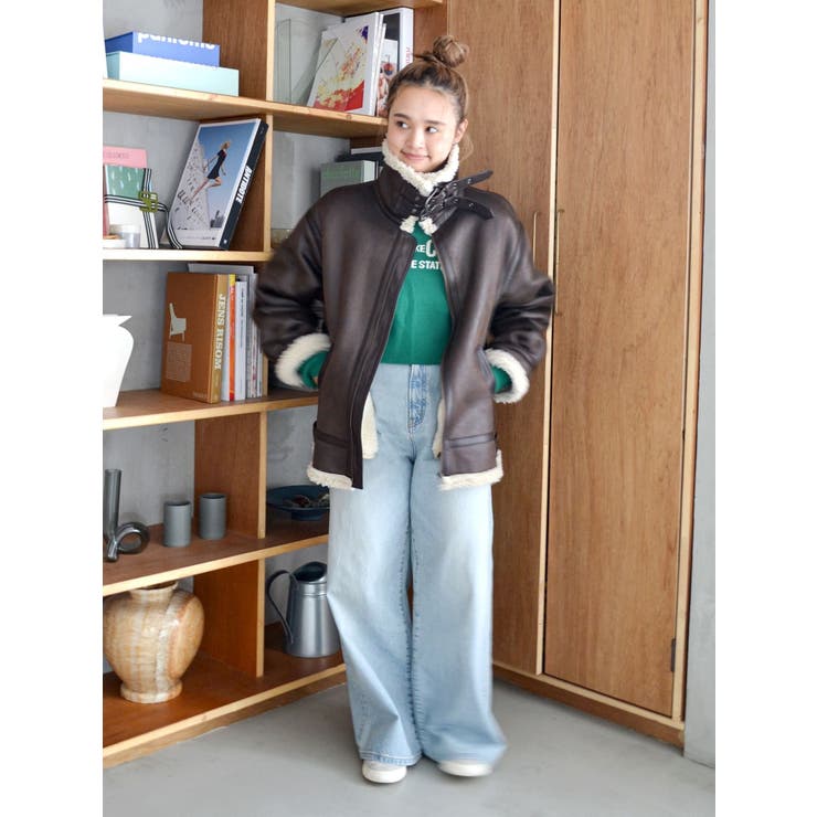 【WEB限定】ラグランロゴショートニット | Ungrid | 詳細画像28 