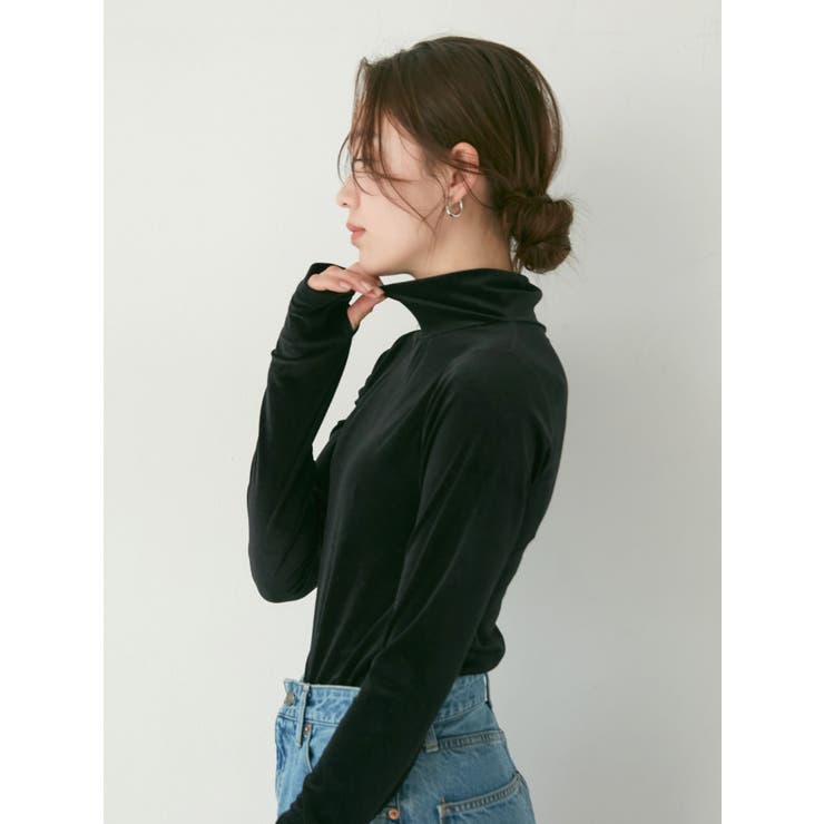 シアーベロアハイネックロングスリーブTee | Ungrid | 詳細画像11 