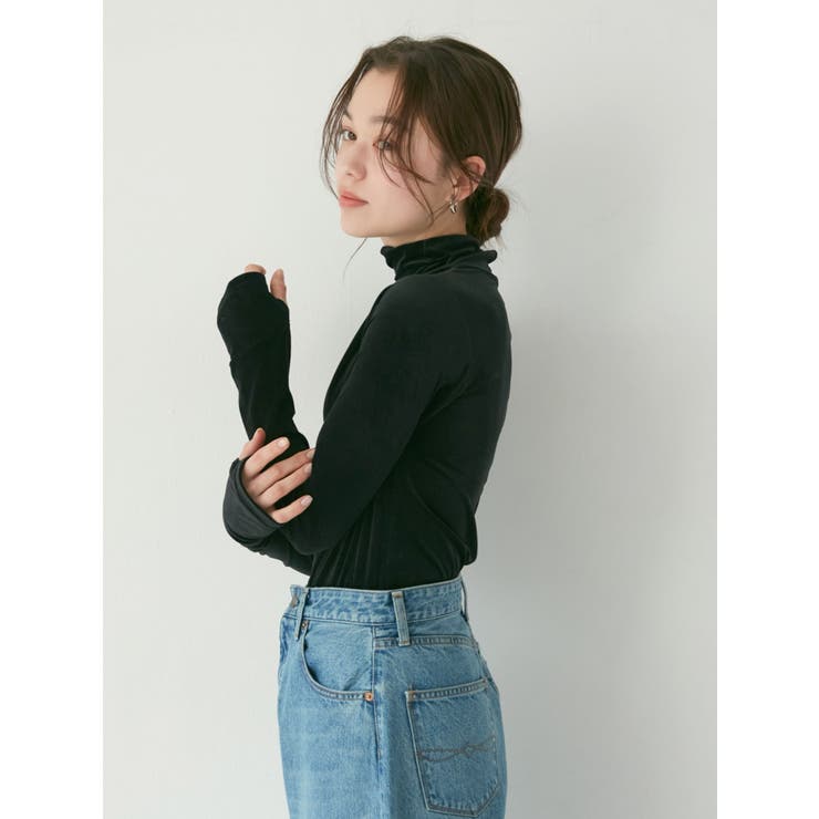 シアーベロアハイネックロングスリーブTee | Ungrid | 詳細画像12 