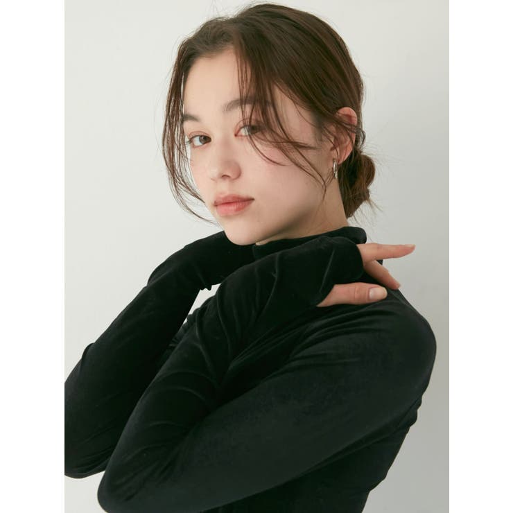 シアーベロアハイネックロングスリーブTee | Ungrid | 詳細画像13 