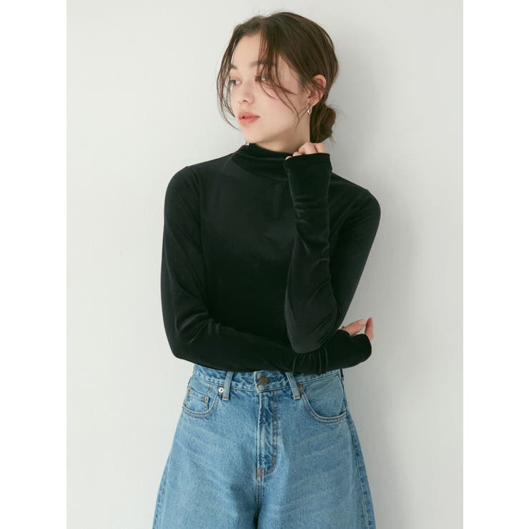 シアーベロアハイネックロングスリーブTee | Ungrid | 詳細画像2 