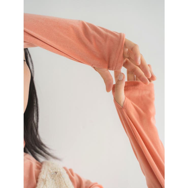 シアーベロアハイネックロングスリーブTee | Ungrid | 詳細画像6 