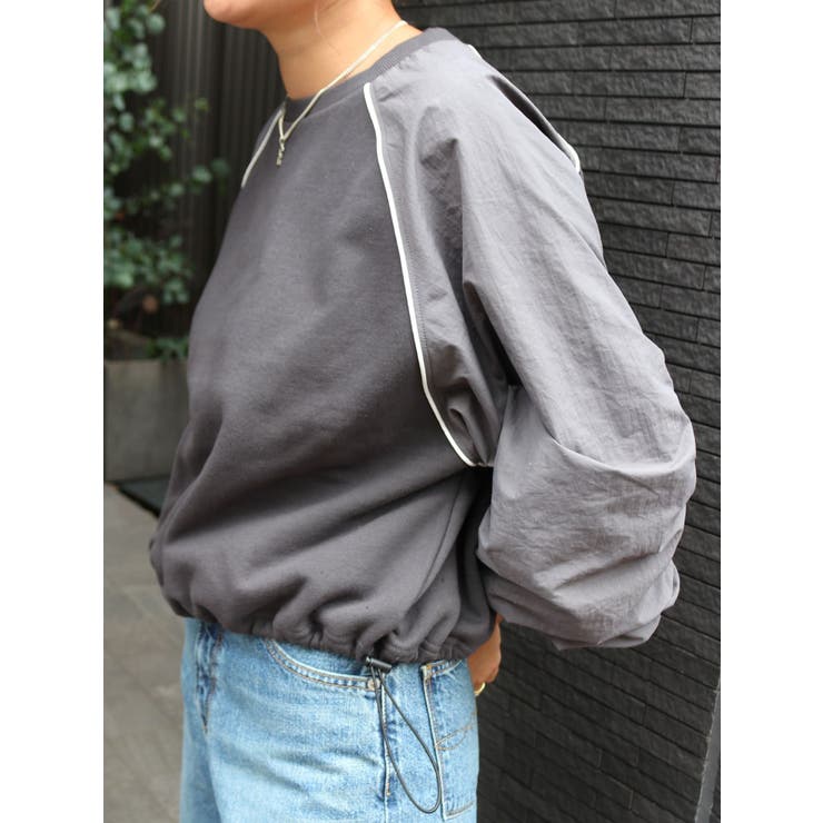 LUDLOW グレー ショートスリーブ トレーナー LUDLOW グレー ショートスリーブ トレーナー