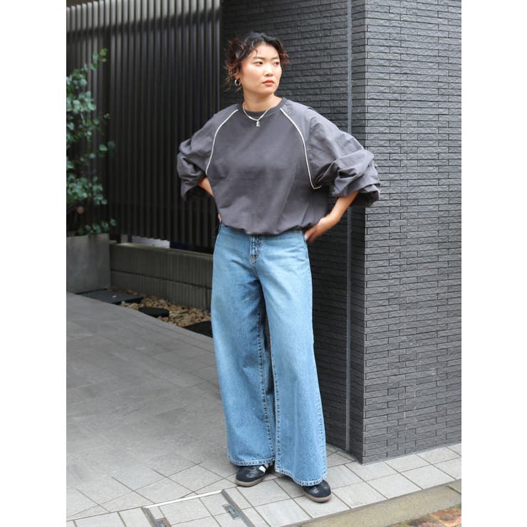 スリーブギャザードッキングスウェット | Ungrid | 詳細画像13 