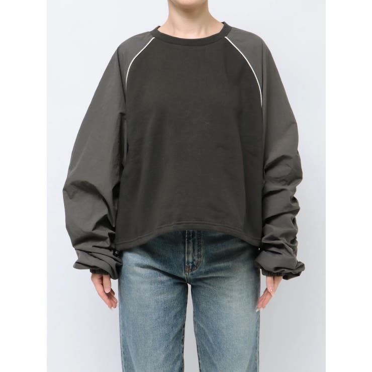 LUDLOW グレー ショートスリーブ トレーナー LUDLOW グレー ショートスリーブ トレーナー LUDLOW グレー ショート