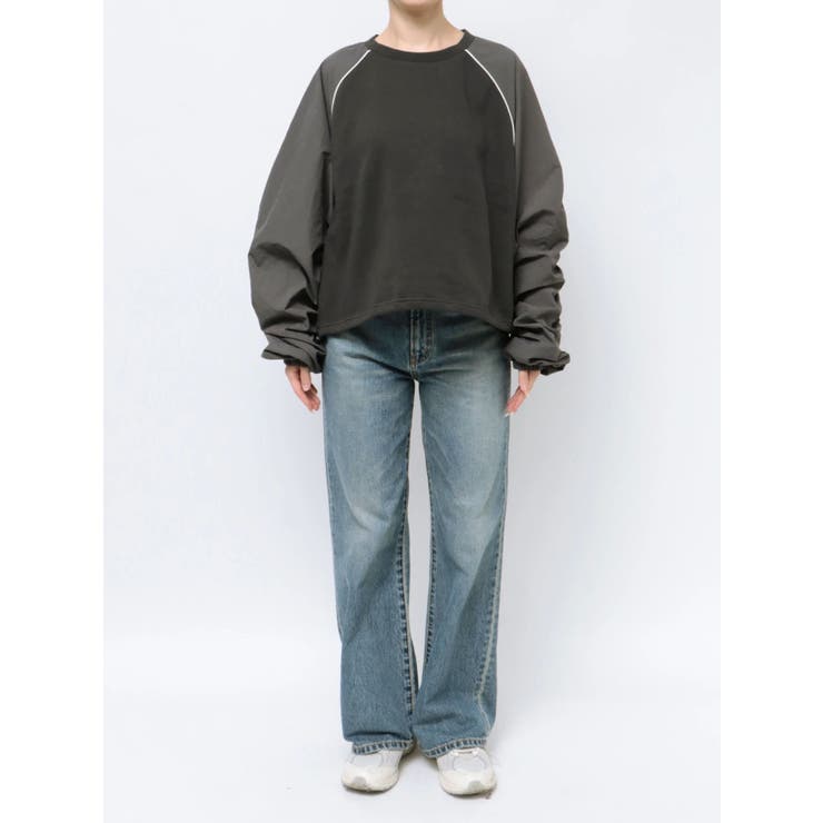 スリーブギャザードッキングスウェット | Ungrid | 詳細画像23 