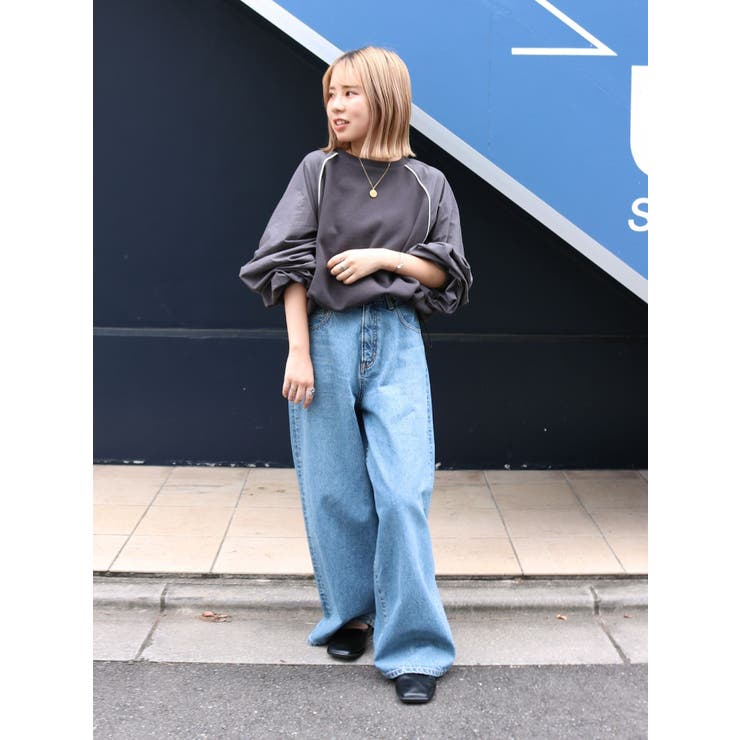 スリーブギャザードッキングスウェット | Ungrid | 詳細画像8 