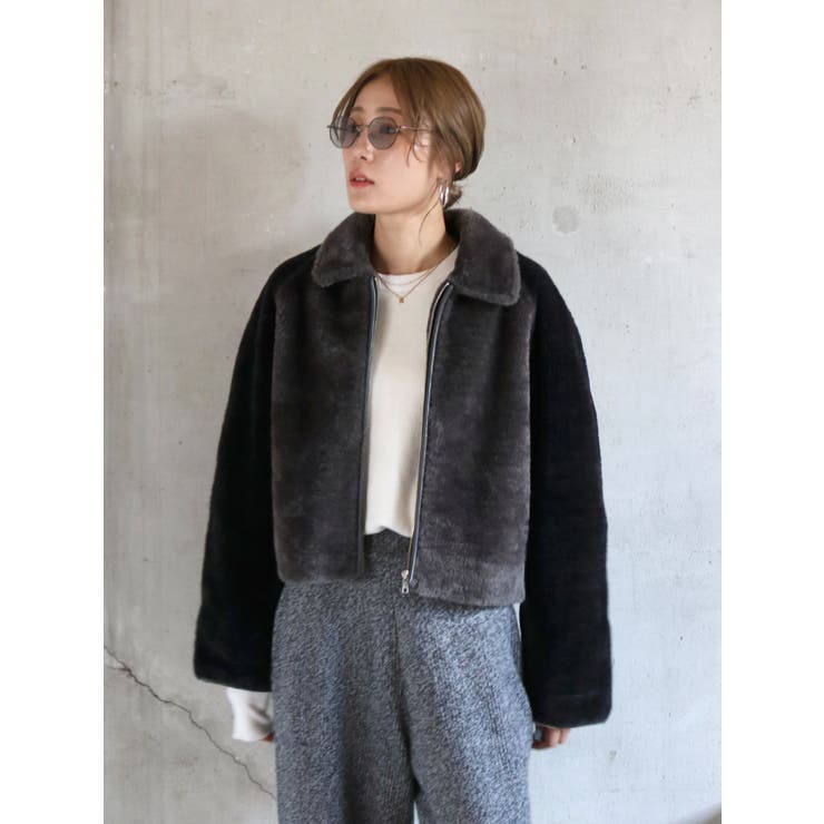 ボアバイカラーブルゾン[品番：MKSW0061057]｜Ungrid（アングリット