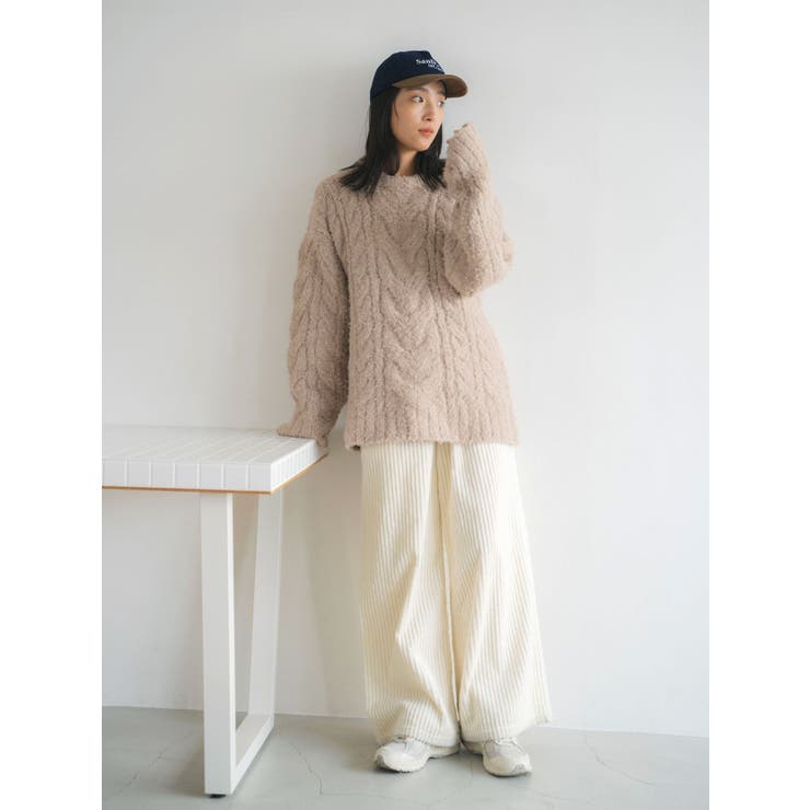 コーデュロイワイドパンツ[品番：MKSW0059983]｜Ungrid（アングリット）のレディースファッション通販｜SHOPLIST（ショップリスト）