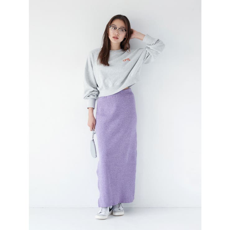 サイドスリットリブニットスカート | Ungrid | 詳細画像10 