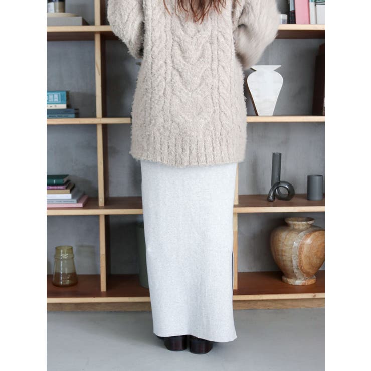 サイドスリットリブニットスカート | Ungrid | 詳細画像17 