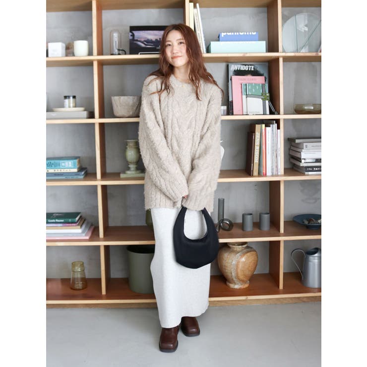 サイドスリットリブニットスカート | Ungrid | 詳細画像18 