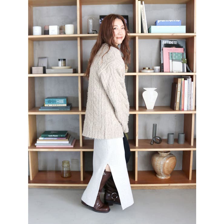 サイドスリットリブニットスカート | Ungrid | 詳細画像19 