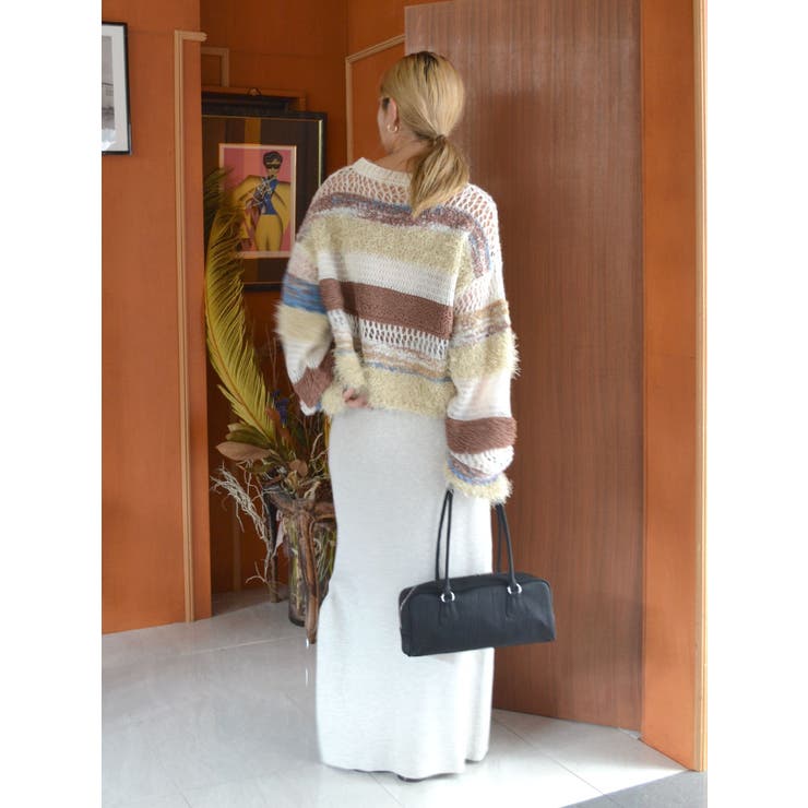 サイドスリットリブニットスカート | Ungrid | 詳細画像27 