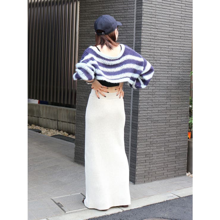 サイドスリットリブニットスカート | Ungrid | 詳細画像29 